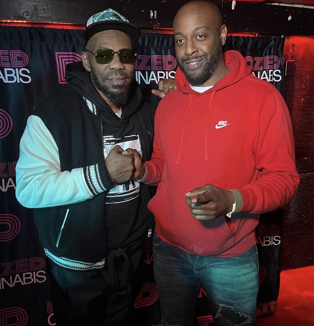 DJ B. Davis at a media backdrop